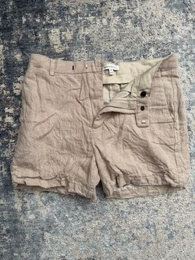 Banana Republic Beige Linen-Blend Shorts